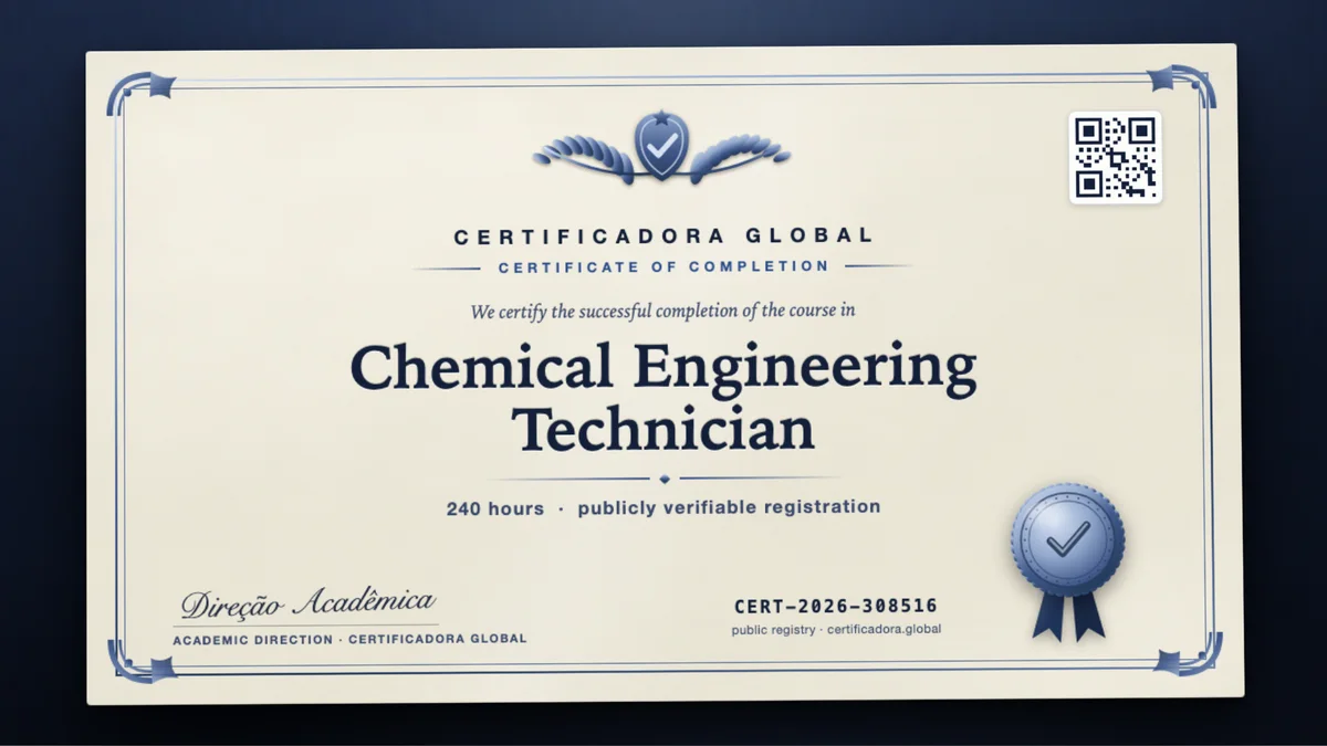 Cover of the Chemical Engineering Technician course