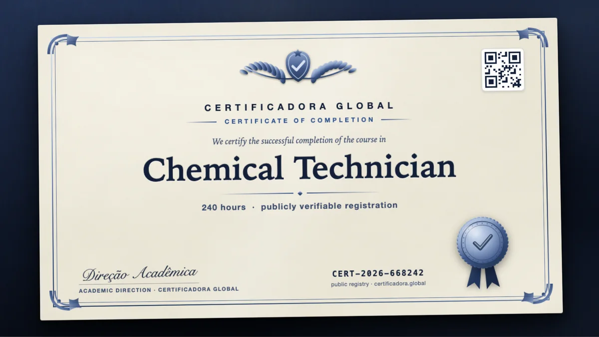 Cover of the Chemical Technician course