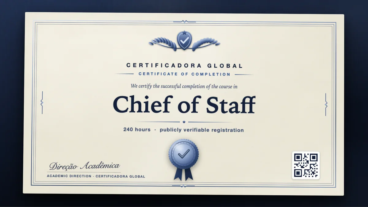 Cover of the Chief of Staff course