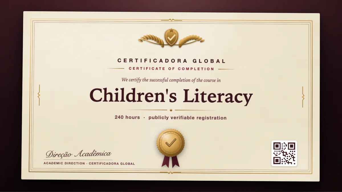 Cover of the Children's Literacy course