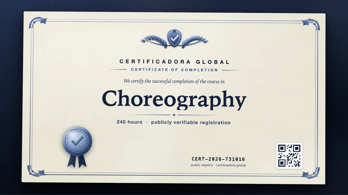 Cover of the Choreography course