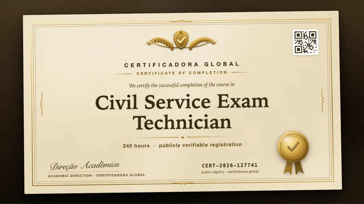 Cover of the Civil Service Exam Technician course