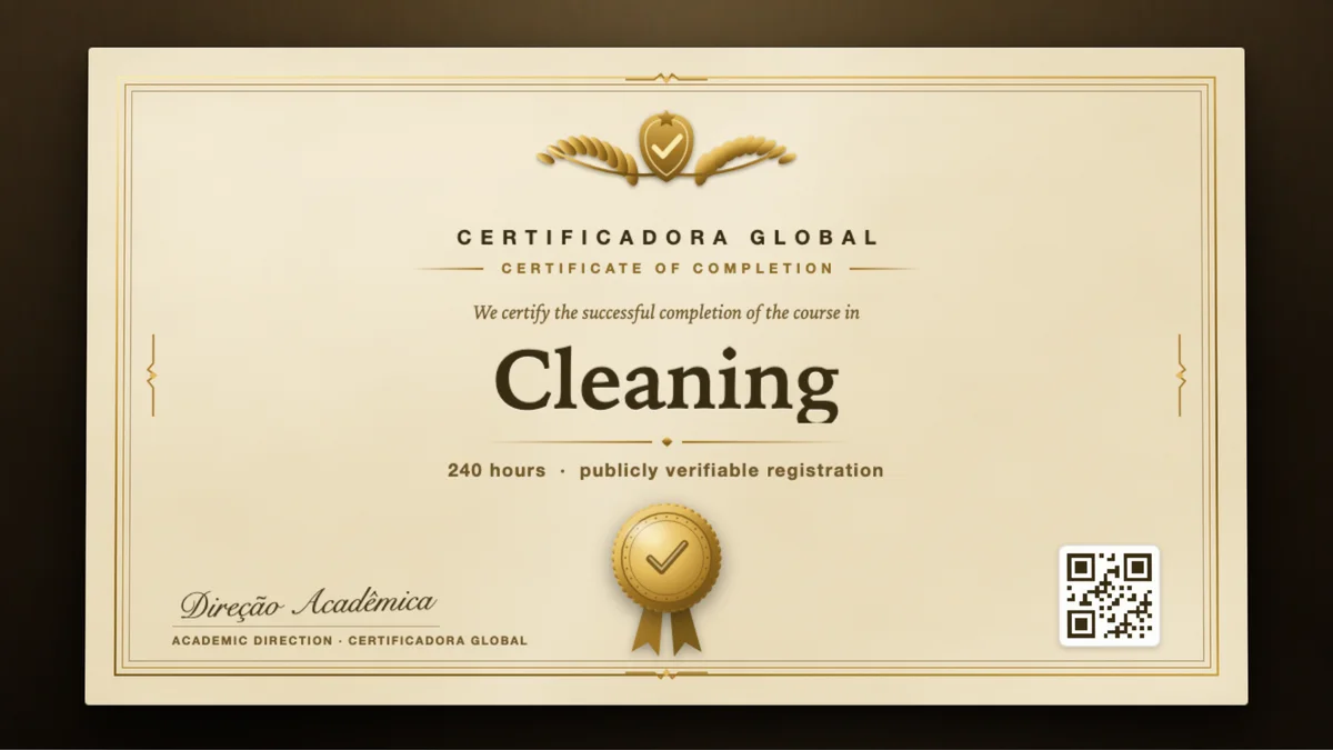 Cover of the Cleaning course