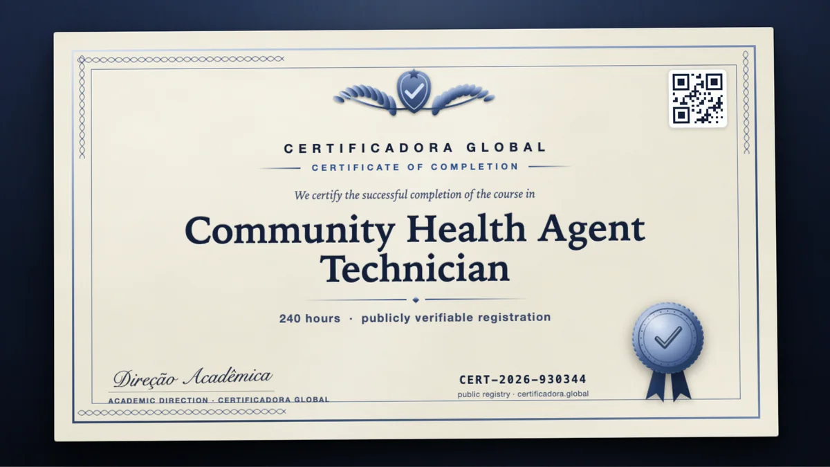Cover of the Community Health Agent Technician course