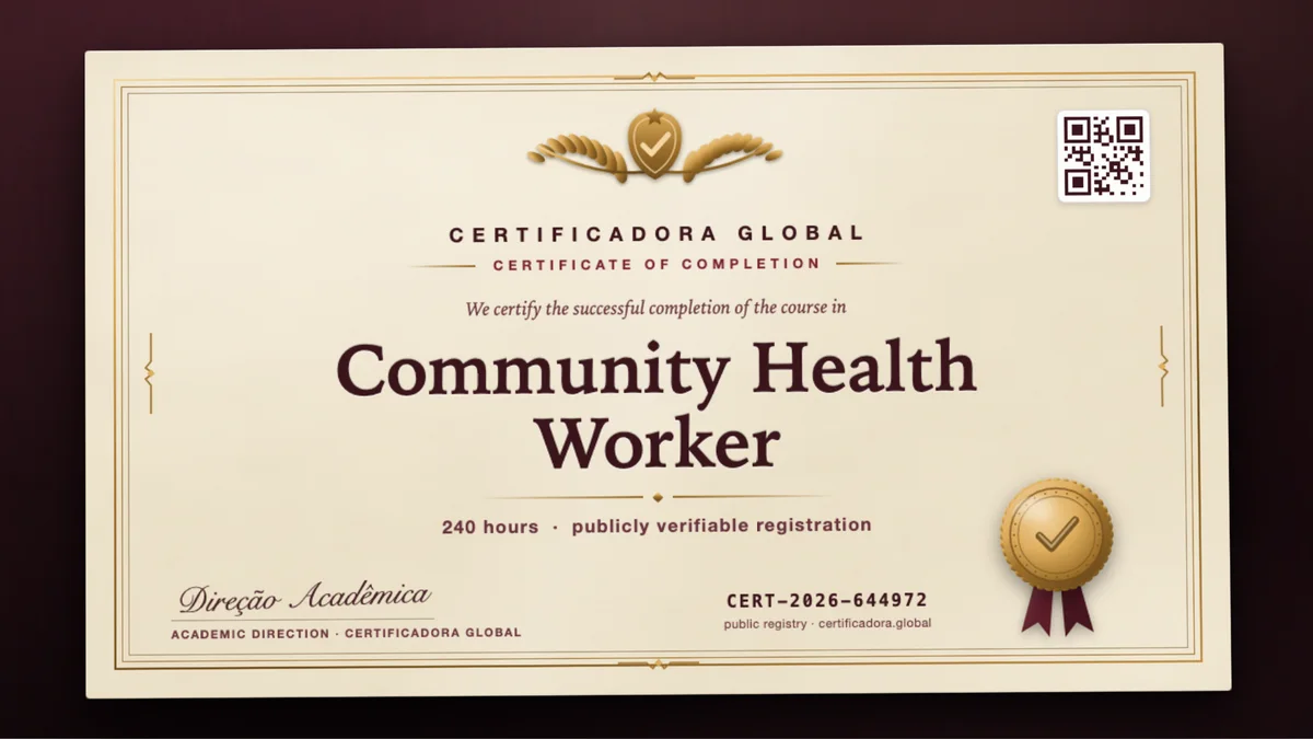 Cover of the Community Health Worker course