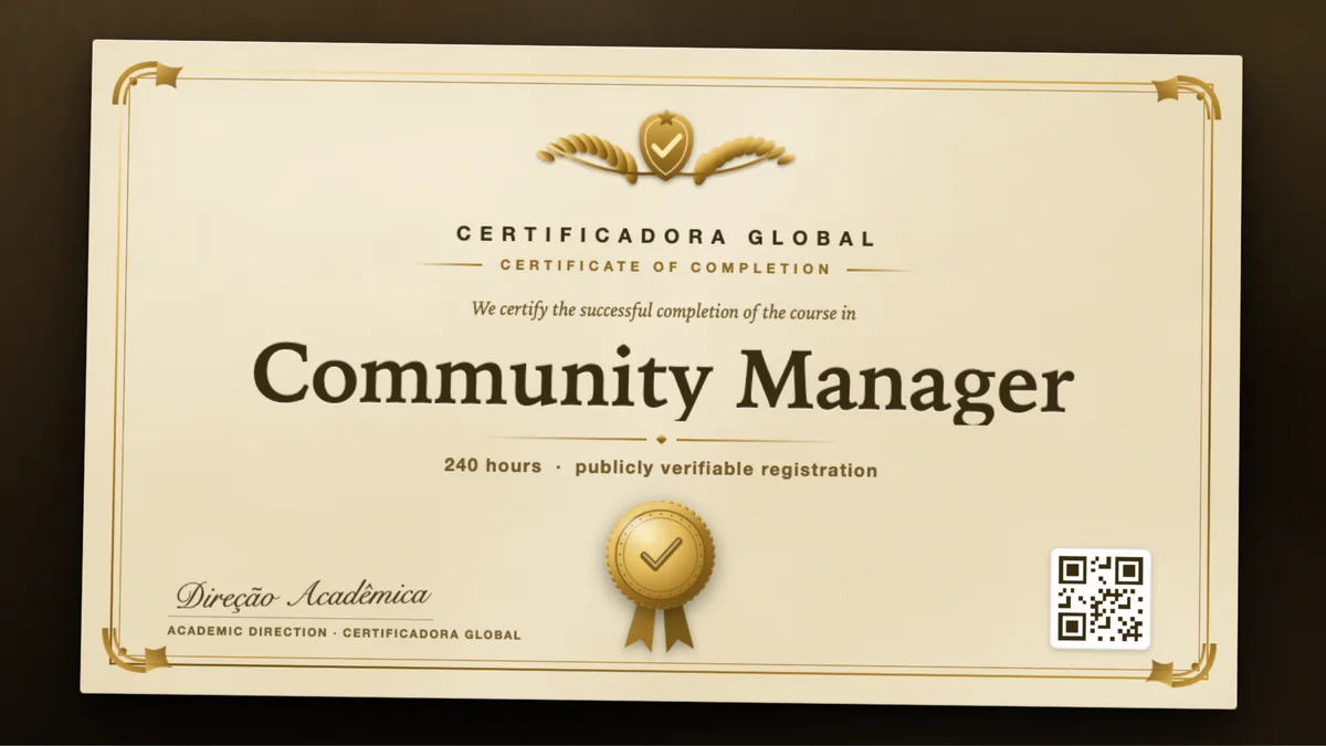 Cover of the Community Manager course