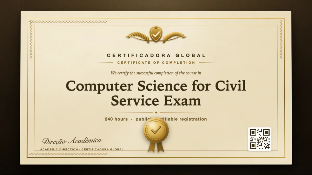 Cover of the Computer Science for Civil Service Exam course