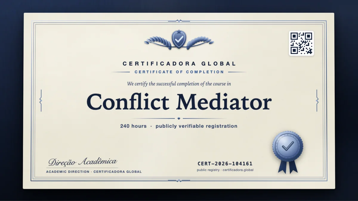 Cover of the Conflict Mediator course