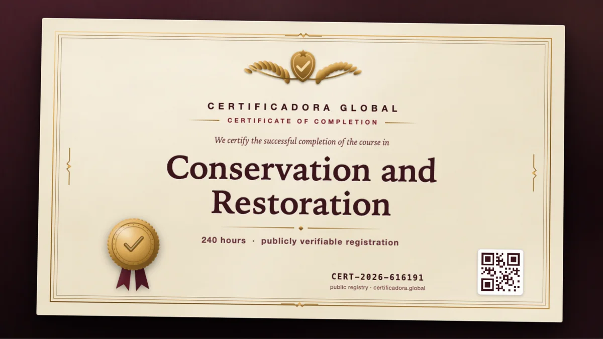 Cover of the Conservation and Restoration course