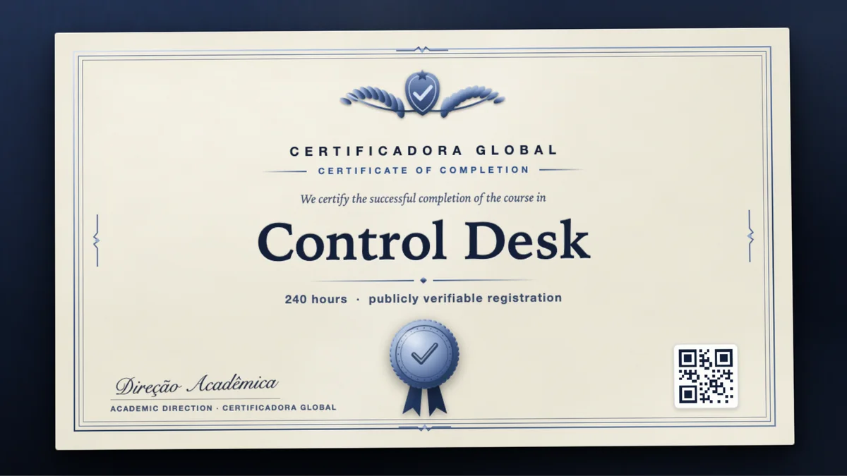 Cover of the Control Desk course