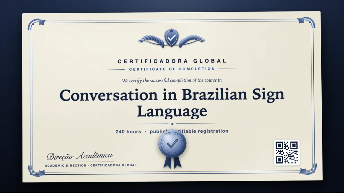 Cover of the Conversation in Brazilian Sign Language course