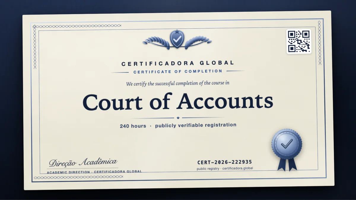 Cover of the Court of Accounts course