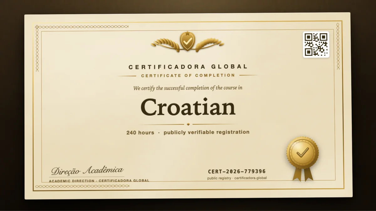 Cover of the Croatian course