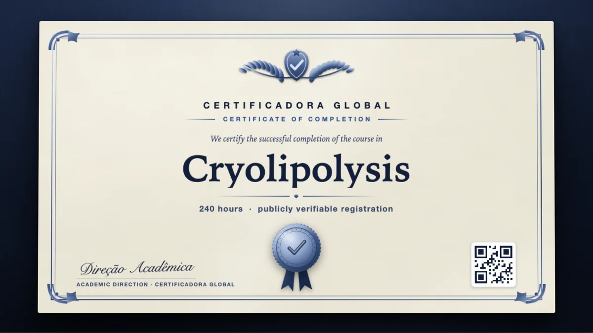 Cover of the Cryolipolysis course