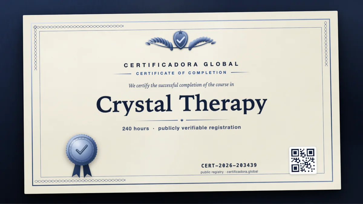 Cover of the Crystal Therapy course