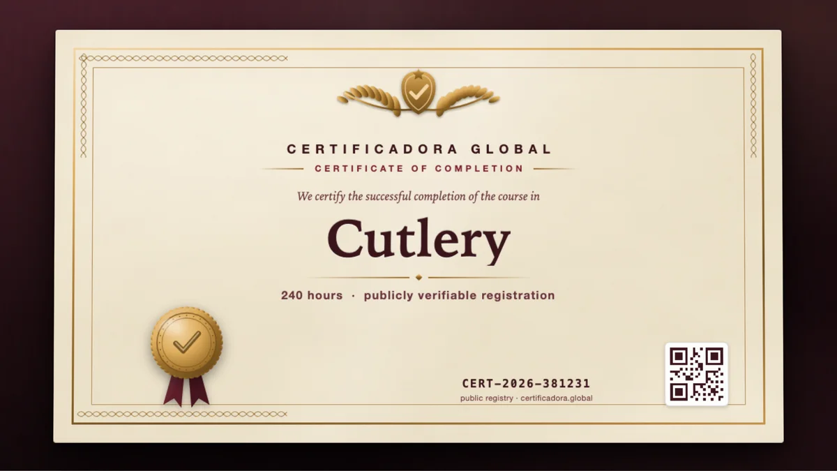 Cover of the Cutlery course