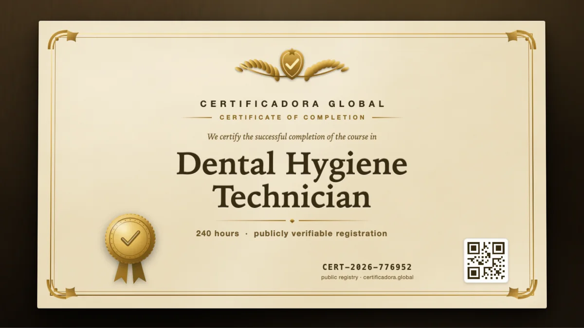 Cover of the Dental Hygiene Technician course