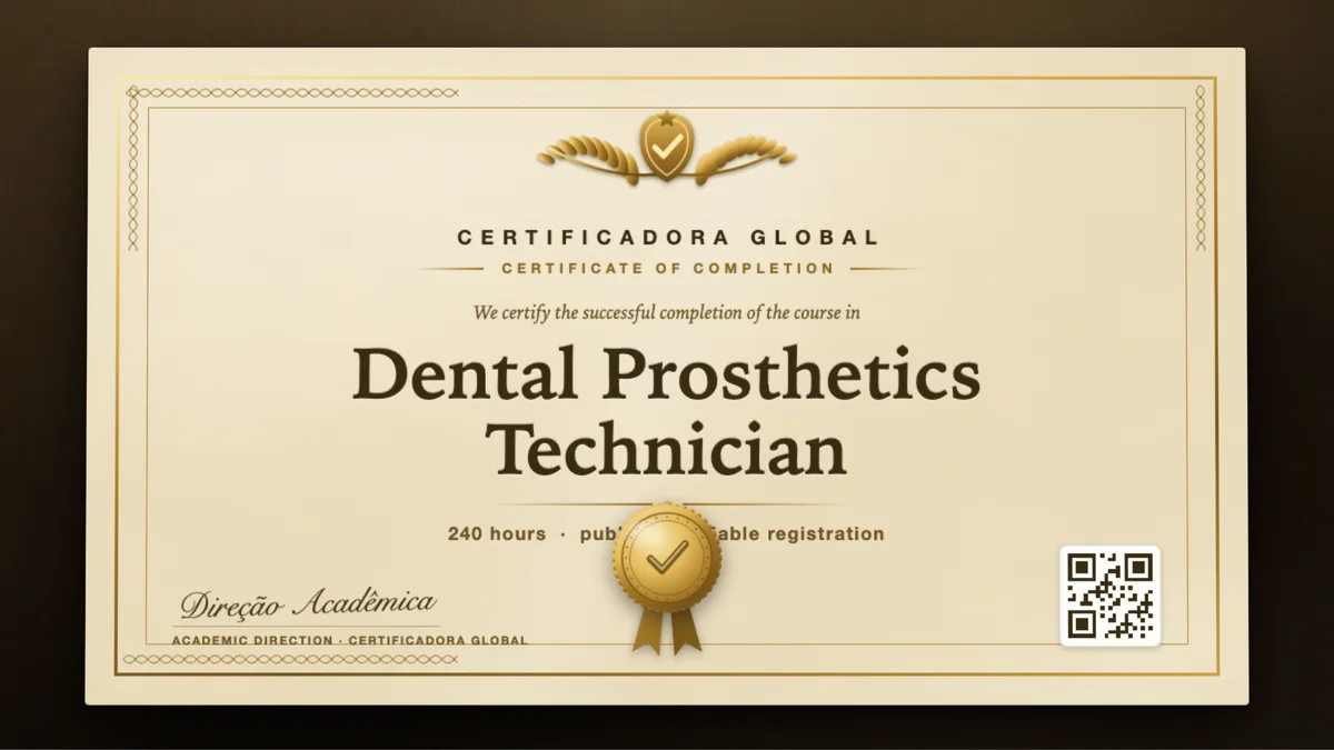 Cover of the Dental Prosthetics Technician course