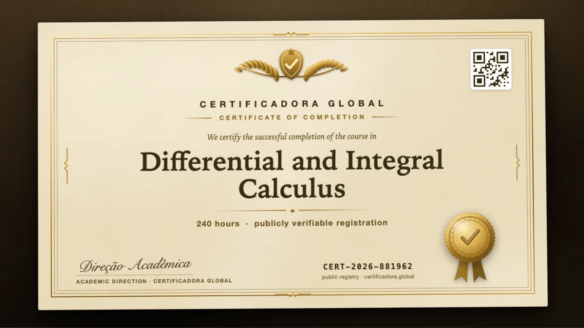 Cover of the Differential and Integral Calculus course