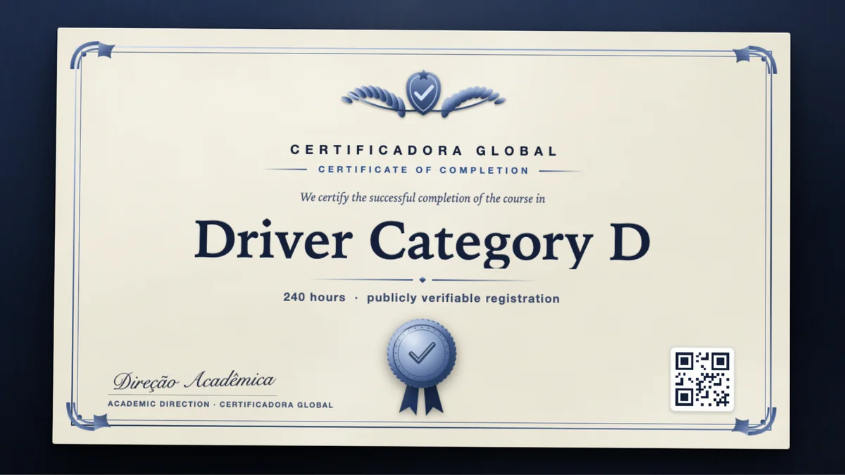 Cover of the Driver Category D course