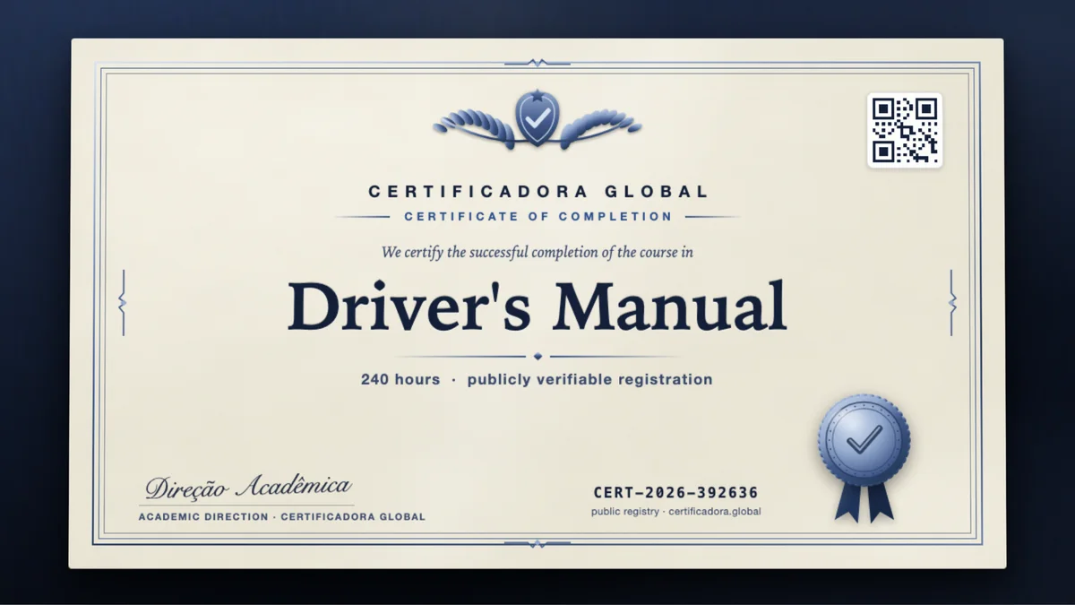 Cover of the Driver's Manual course