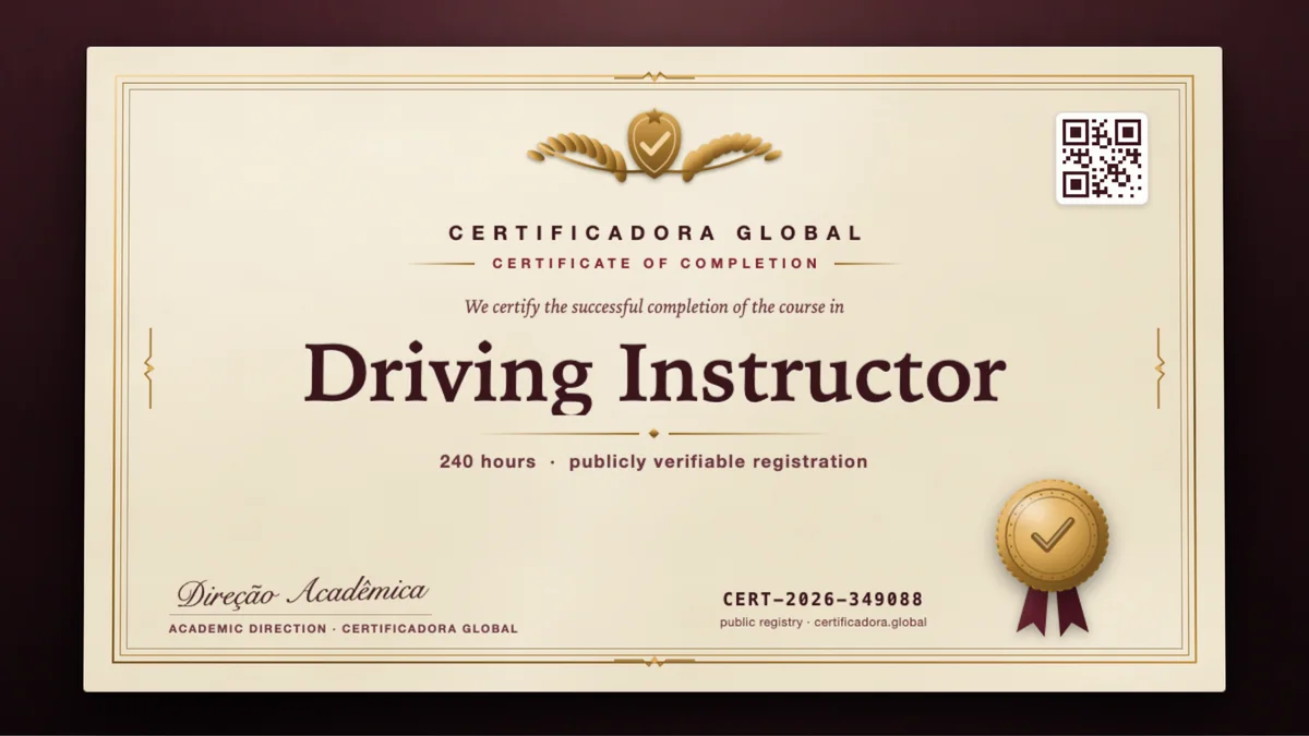 Cover of the Driving Instructor course