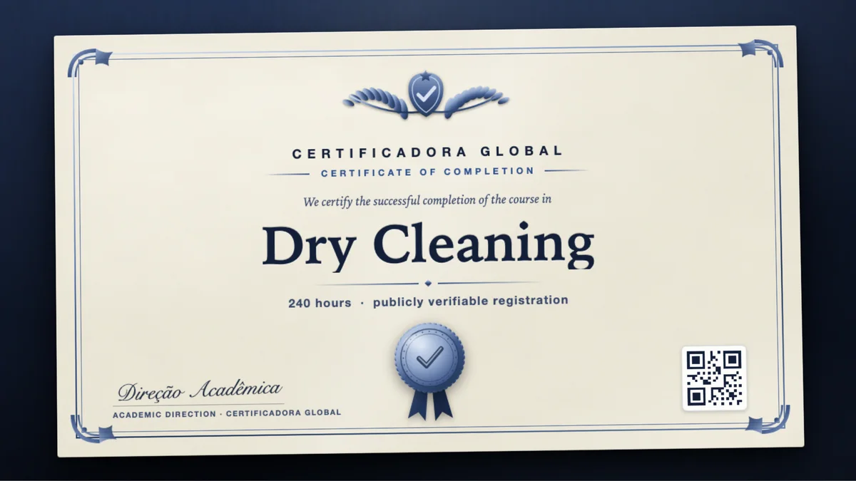 Cover of the Dry Cleaning course