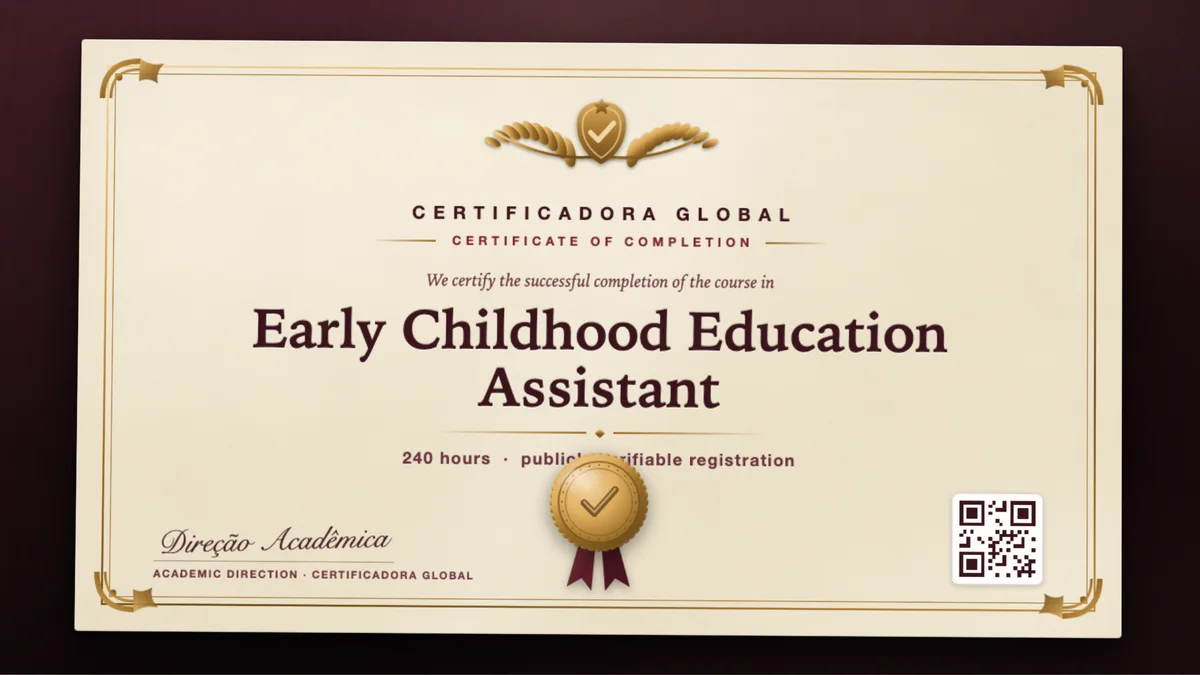 Cover of the Early Childhood Education Assistant course