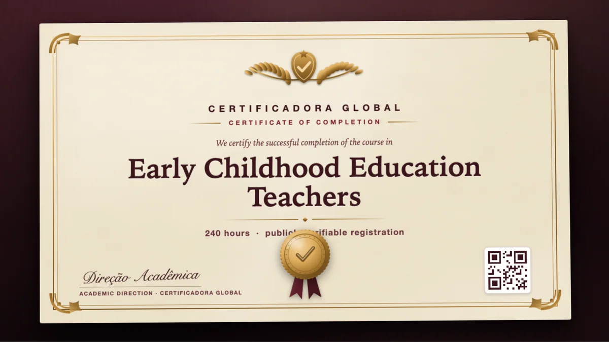 Cover of the Early Childhood Education Teachers course