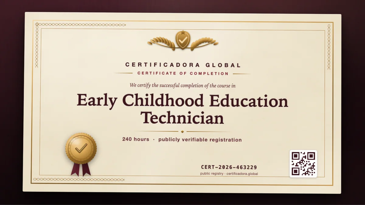 Cover of the Early Childhood Education Technician course