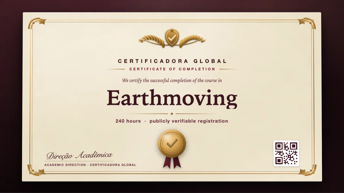 Cover of the Earthmoving course