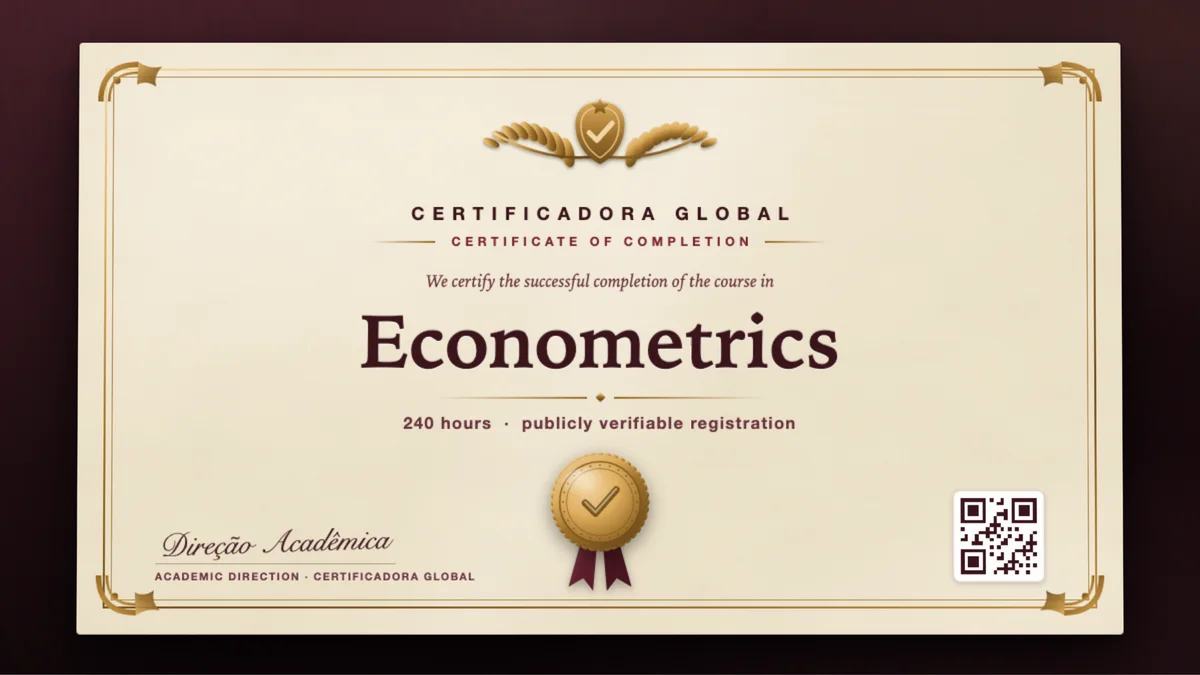 Cover of the Econometrics course