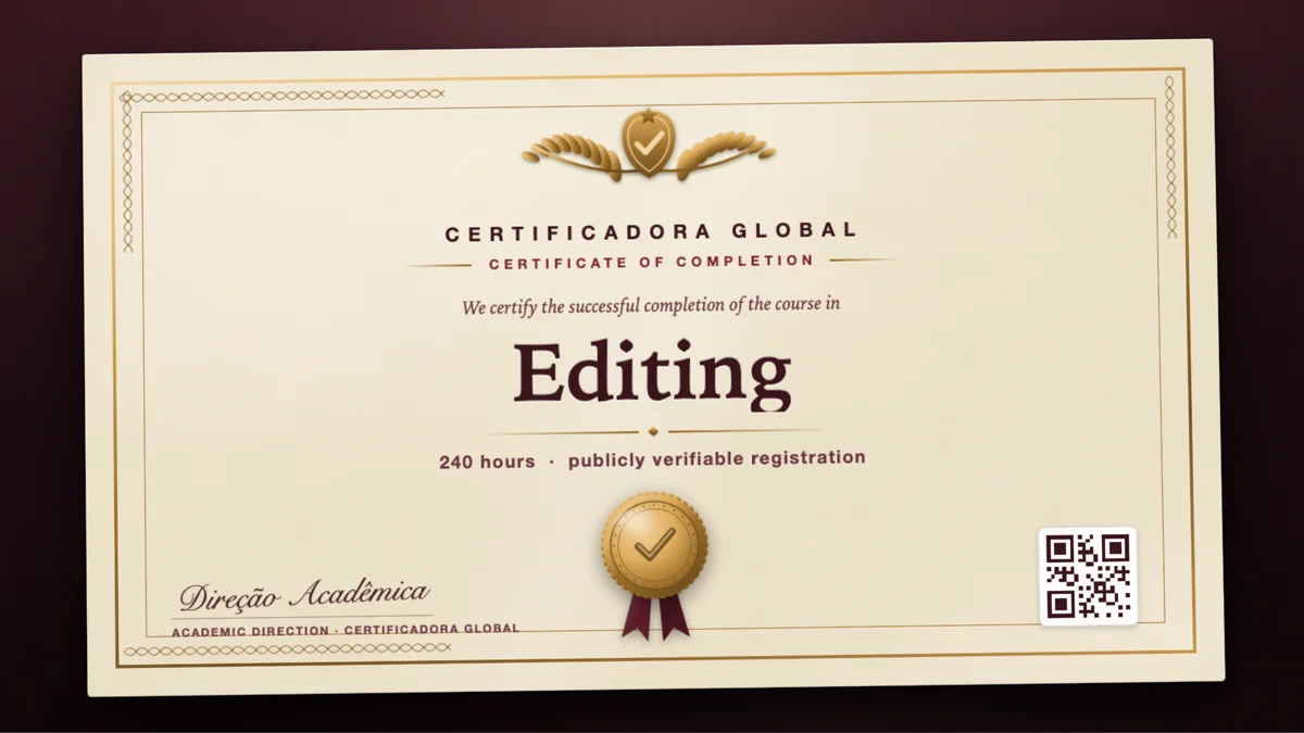 Cover of the Editing course