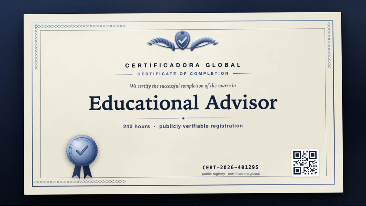 Cover of the Educational Advisor course