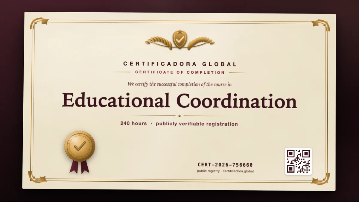 Cover of the Educational Coordination course