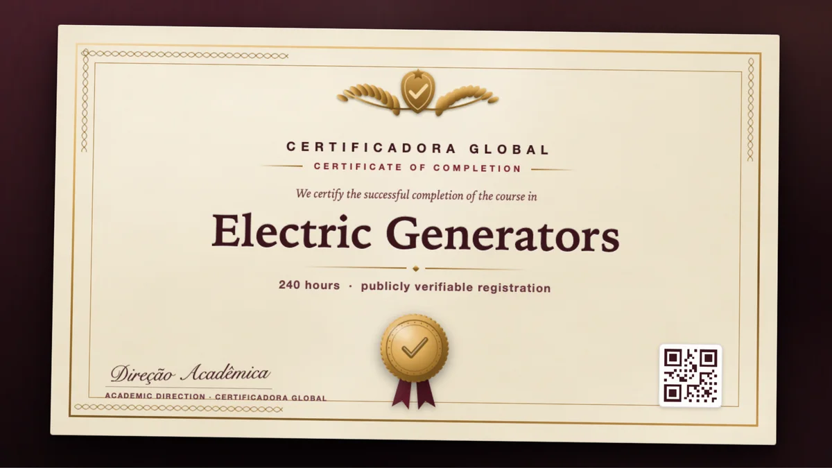 Cover of the Electric Generators course