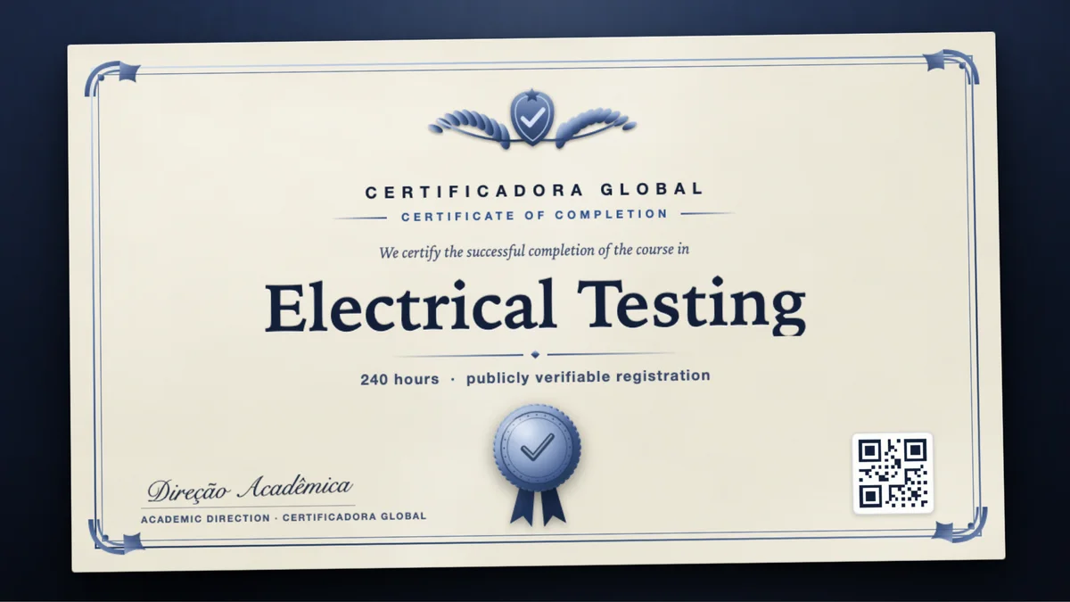 Cover of the Electrical Testing course
