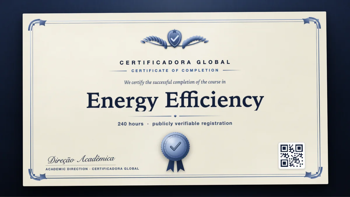 Cover of the Energy Efficiency course