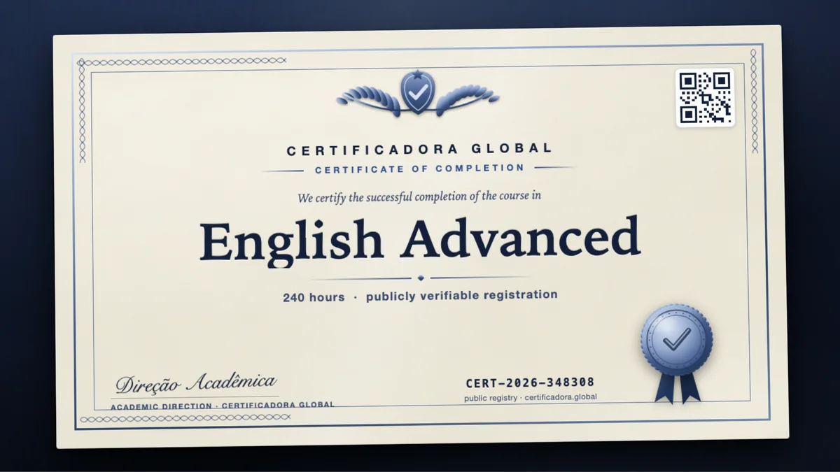 Cover of the English Advanced course