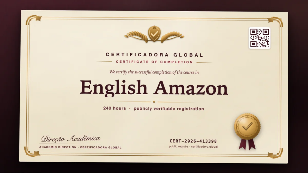 Cover of the English Amazon course