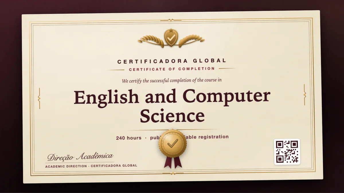 Cover of the English and Computer Science course