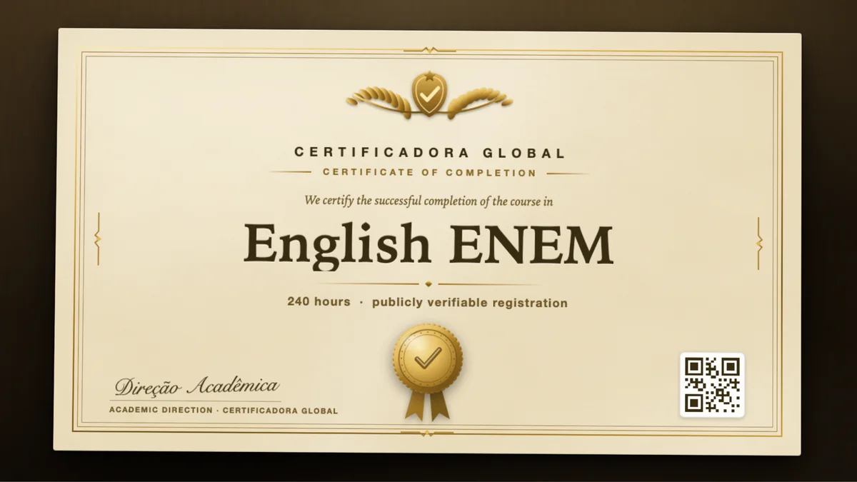 Cover of the English ENEM course