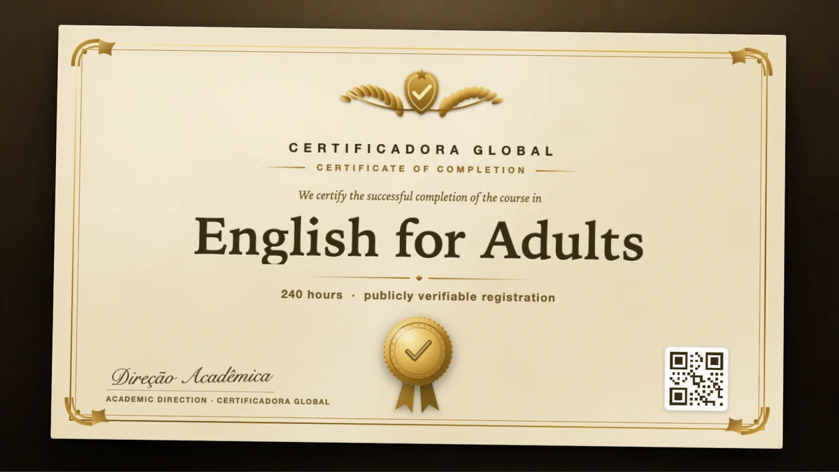 Cover of the English for Adults course