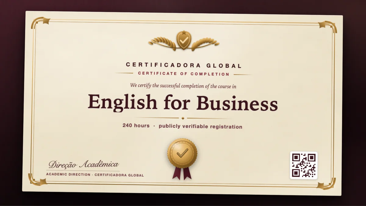 Cover of the English for Business course