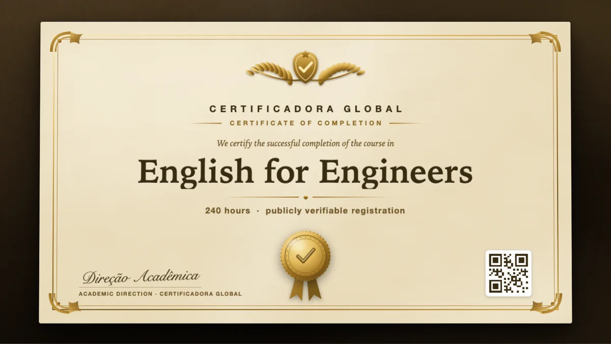 Cover of the English for Engineers course