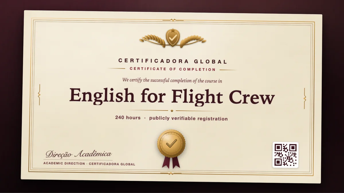 Cover of the English for Flight Crew course