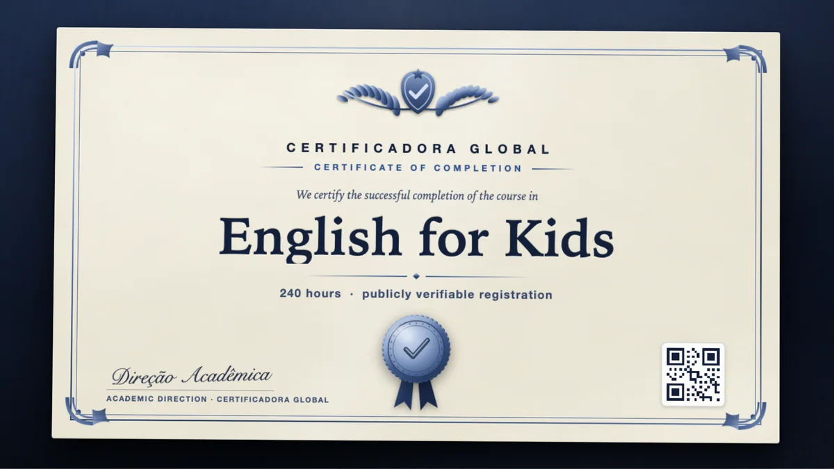 Cover of the English for Kids course