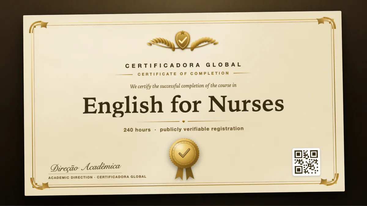 Cover of the English for Nurses course