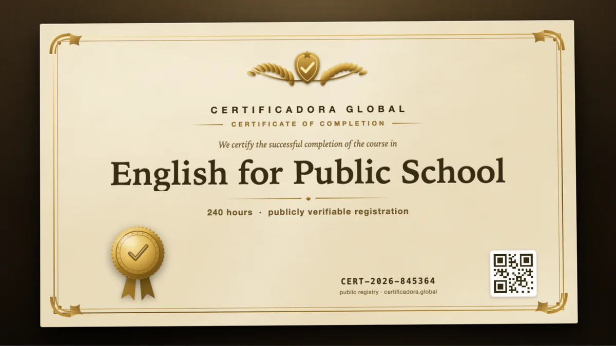 Cover of the English for Public School course