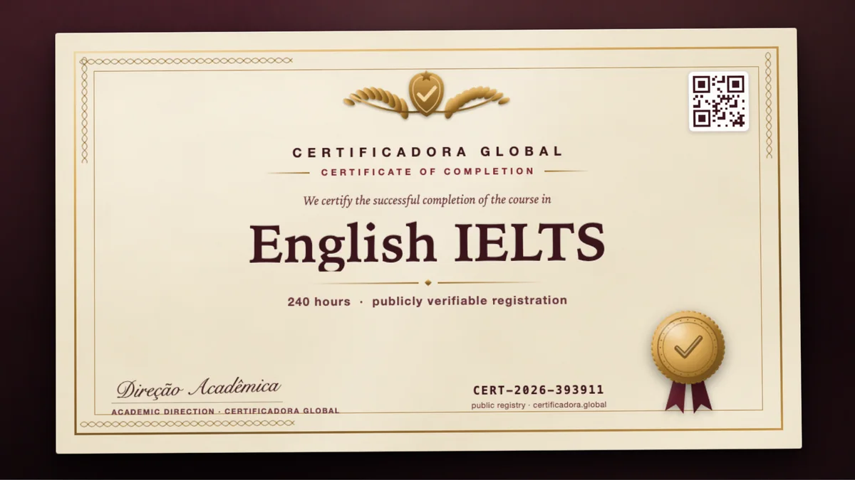 Cover of the English IELTS course